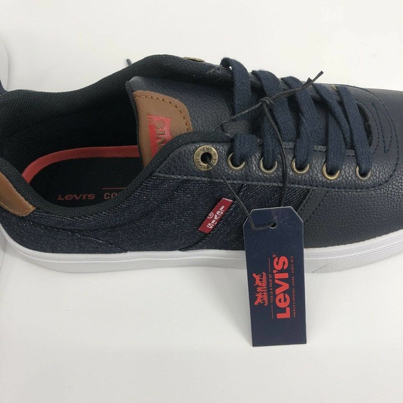Levis Shoes Canvas Faux Leather Size 9.5 Sneakers - Picture 11 of 12